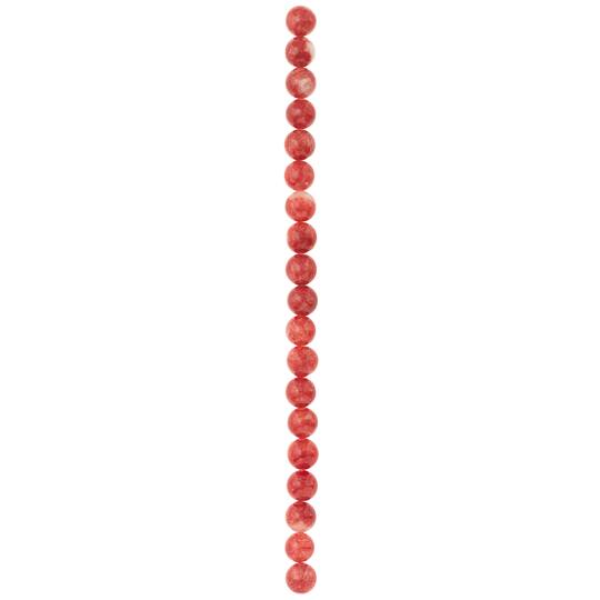 12 Pack: Red Round Stone Beads, 10mm by Bead Landing™